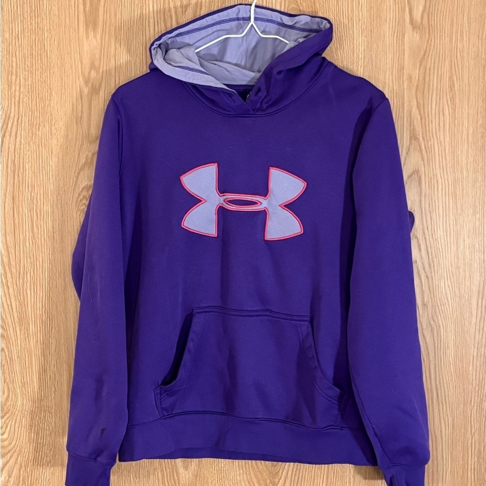 Under Armour Purple Logo Hoodie Sweatshirt
